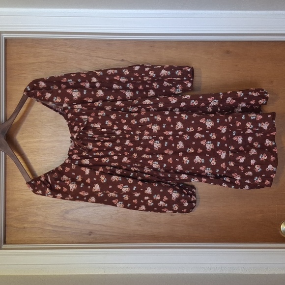 Floral Brown Dress - Picture 5 of 8